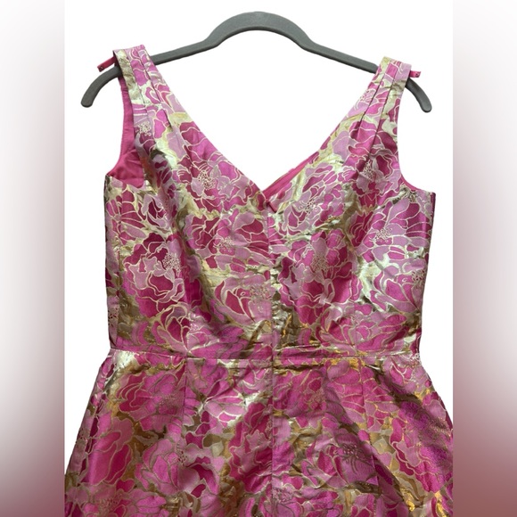 Lilly Pulitzer Kiki Metallic Silk Cocktail Dress - Picture 5 of 9